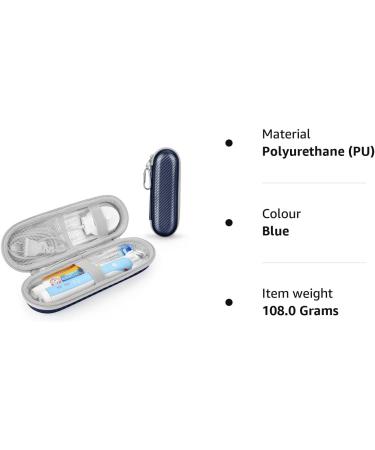 Case for Braun Oral B/Oral-b Pro/Philips Sonicare/Fairywill Sonic Electric Toothbrush with Accessories Storage Portable Holder Travel Protective Cover (Blue) - Buy Online on GoSupps.com