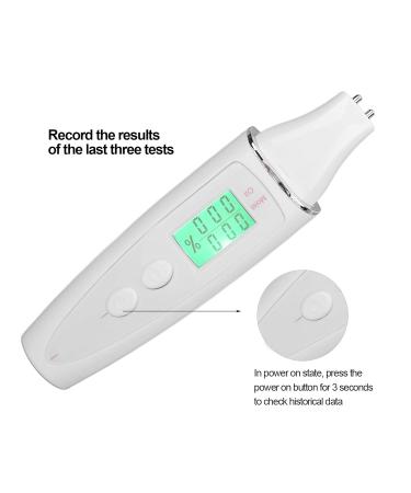 Buy Portable Facial Skin Analyzer & Oil Tester - Mini Digital LCD Water Oil Detector for Skincare - Buy Online on GoSupps.com