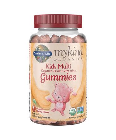 Garden of Life MyKind Organics Kids Multi Organic Cherry Flavor 120 Vegan Gummy Bears