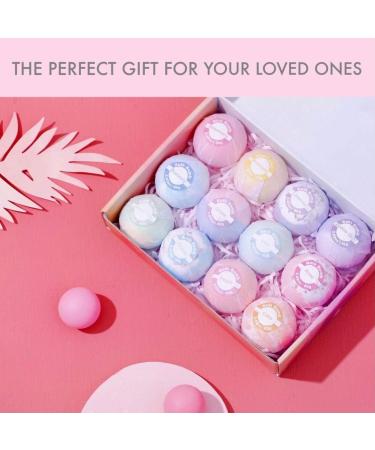 Dreamin Dreams Bath Bombs 12 PCS Gift Set - Handmade Natural & Organic with Essential Oil & Shea Butter - Perfect for SPA & Bubble Bath - Birthday Gifts for Women, Mom, Girls, Kids - Buy Online on GoSupps.com