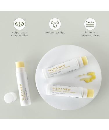 Lavender & Frankincense Lip Balm - Moisturizing Natural Hydrating Formula for Dry Lips - Buy Online on GoSupps.com