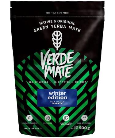 Verde Mate Green Winter Edition 0.5 kg | Yerba mate th r avec pomme et cannelle 500 g | R chauffant | Caf ine naturelle | Yerba Mate th du Br sil | 500 g | Edition limit e ! - Buy Online on GoSupps.com