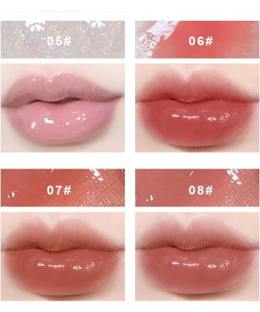 4Packs Lip Oil and Lip Gloss Set Lip Oil Hydrating Non-sticky Lip Glow Oil Tinted Clear Lip Plumper Moisturizing Lipgloss Set Gift For Women and Teenage Girl (02) - Buy Online on GoSupps.com