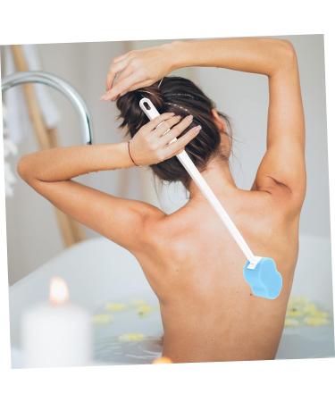 FOMIYES Soft Bath Loofah Sponges | Men's Body Scrubber & Shower Massage Brush | Long Handle for Elderly | 53x7cm - Buy Online on GoSupps.com