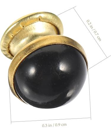 NUOBESTY 100 pcs Accessories Kit DIY Stud Rivets for Crafts Shoe Rivet Studs Bag Turquoise Craft Clothing 0.9X0.7cmx2pcs Blackx2pcs - Buy Online on GoSupps.com