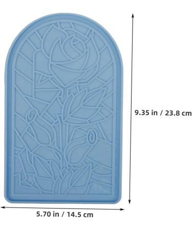 NUOBESTY Rose Silicone Mold Crafts Roses Silicone Molds DIY Mold Rose Pattern Wall Art Vintage Decorate As Shown 23.80X14.50X0.70CM - Buy Online on GoSupps.com