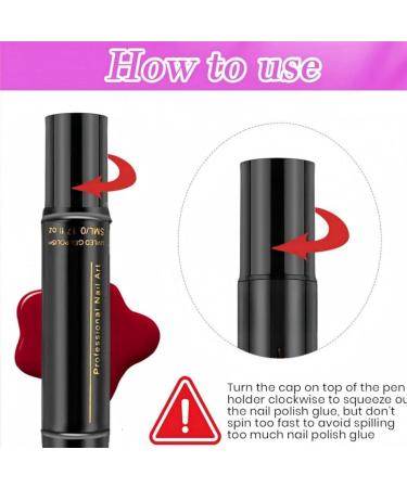  Shitafe Set of 6 gel nail pens - Quick drying - 6 colors - No UV nail polish accessories - For professional manicures - Buy Online on GoSupps.com