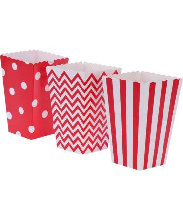 JECOMPRIS 240 Pcs Party Bag Suit for Paper Snowmen Christmas Ornaments Birthjays Goodie Bag Suit Heart Shaped Balloon Snack Packing Mermaid Party Decorations Candy Red Popcorn mediumx5pcs Redx5pcs - Buy Online on GoSupps.com