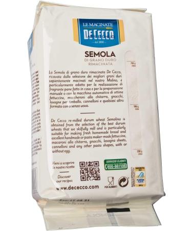 TESTPAKKET De Cecco Divella Caputo Remilled Durum Wheat Semolina Harttarwegries 15 x 1kg - Buy Online on GoSupps.com