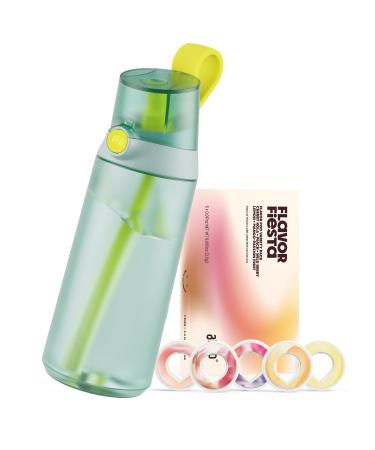 air up Click Turle Green Bouteille d'eau originale Click Turle Green avec dosettes en 5 saveurs Gourde avec ar me sans sucre Passe au lave-vaisselle Sans BPA