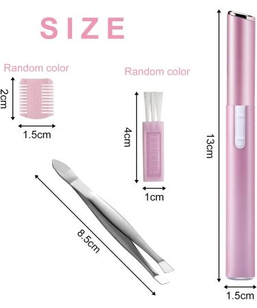 Electric Eyebrow Trimmer Kit with Comb, Brush, and Clip - Painless Facial Hair Removal Tool for Beginners - Buy Online on GoSupps.com