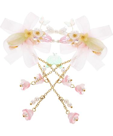 Beaupretty 3 Pairs tassel flower hair clip infant hair accessories pink hair clips infant hair clips ribbon pink hair clips for babies girl hair accessories child flower hairpin Hanfu - Buy Online on GoSupps.com