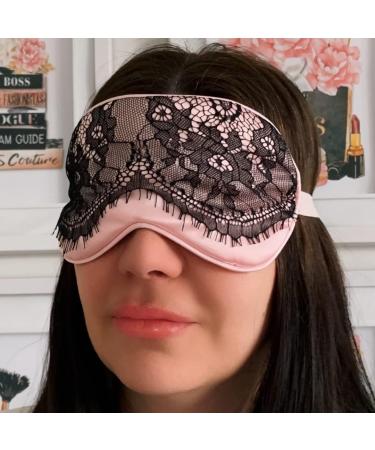 Elegant Silk & Satin Sleep Masks for Women | Adjustable Lace Blindfolds | Perfect Mother's Day Gift in Pink - Buy Online on GoSupps.com