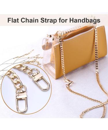 47 Inch Purse Chain Strap Shoulder Crossbody Replacement Straps with Metal Buckles  Gold Chain Strap for Purse Crossbody Handbag (Gold) - Buy Online on GoSupps.com