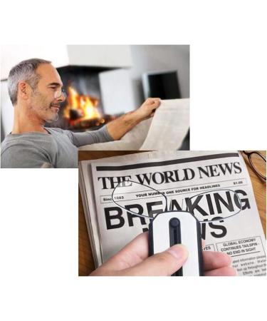 Goldmiky Unisex Reading Glasses - Compact Mini Nose Clip Iron-Free Slipproof Visual Aid for Men & Women - Strength 1.50-2.5 (2.0) - Ideal for International Shipping - Buy Online on GoSupps.com