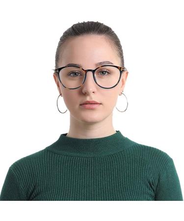 VisionGlobal Blue Light Blocking Glasses for Men & Women - Anti Glare Computer & TV Glasses - TR1708_Tortoise (C3) 0.25x - Buy Online on GoSupps.com