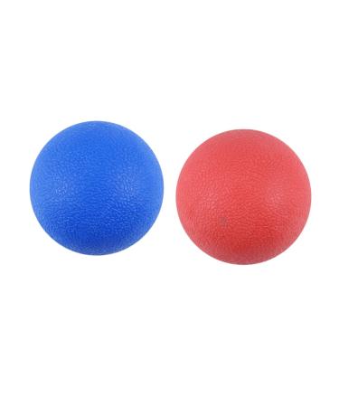 FRCOLOR 4 Pieces Yoga Ball Ice Hockey Muscle Roller Back Roller Lacrosse Balls Heal Fascia Ball 6.5X6.5CM As Shown