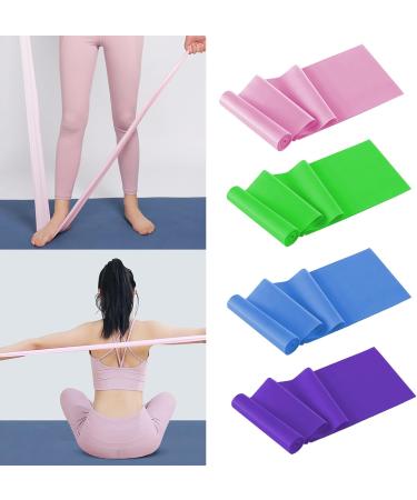 HIOPOIUYT Yoga Pilate Stretch Resistance Band Exercise Fitness Training Band Elastics Fitness Assist Band 4 Wide Yoga Band - Buy Online on GoSupps.com