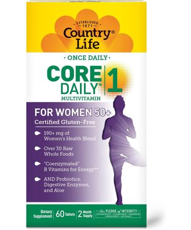 Country Life Core Daily-1 Multivitamin for Women 50+ | 60 Tablets - Optimal Health Support - Buy Online on GoSupps.com