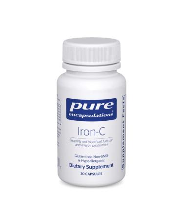 Pure Encapsulations Iron-C | Iron and Vitamin C Supplement to Support Muscle Function Red Blood Cell Function and Energy* | 30 Capsules
