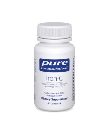 Pure Encapsulations Iron-C | Iron and Vitamin C Supplement to Support Muscle Function Red Blood Cell Function and Energy* | 30 Capsules - Buy Online on GoSupps.com