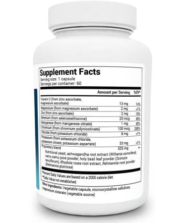 Dr. Berg Adrenal & Cortisol Capsules - Mood, Focus, Relaxation & Stress Support - Ashwagandha Extracts - 60 Count - Buy Online on GoSupps.com