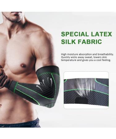 Compression Sleeve for Tendonitis 1 Pair Sports Arm Protection Elbow Support for Men and Women for Tennis Elbow Bodybuilding - Buy Online on GoSupps.com