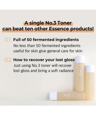 NUMBUZIN Number Toner 200ml No1 Goodbye Dead Cell No2 Makeup boosting No3 Shining Essence No 3 Shining Essence Toner 200ml - Buy Online on GoSupps.com