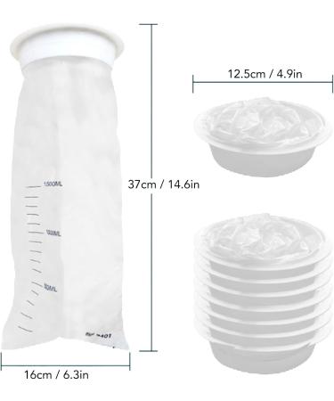 10 Pack Emesis Bags - 1500ml Travel Motion Sickness & Airplane Vomit Bags for Nausea Relief - Buy Online on GoSupps.com