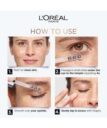 L'Or al Paris Glycolic Bright Dark Circle Eye Serum | 3% Glycolic Niacinamide & Vitamin Cg - 20ml | International Shipping - Buy Online on GoSupps.com