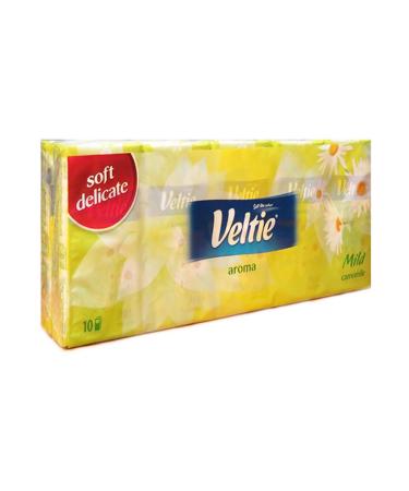Veltie Aroma Pocket Tissues- Mild Camomile (10 In 1 Pack) 997630