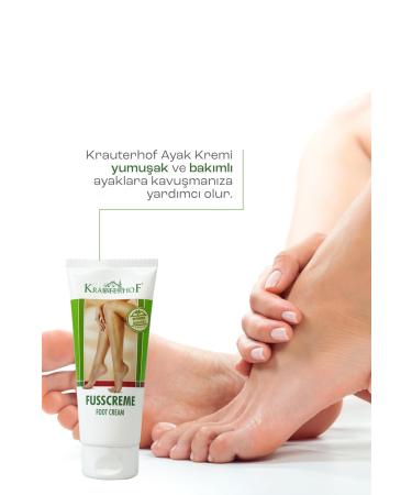 Krauterhof Special Formula Foot Cream - Nourishing Red Vine Leaves Horse Chestnut Shea Butter & Allantoin | Moisturizing & Refreshing Foot Care - International Shipping Available - Buy Online on GoSupps.com