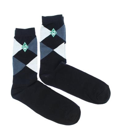 Werder Bremen Business Socks Check 2 Pack Grey/Black/Green 43-46