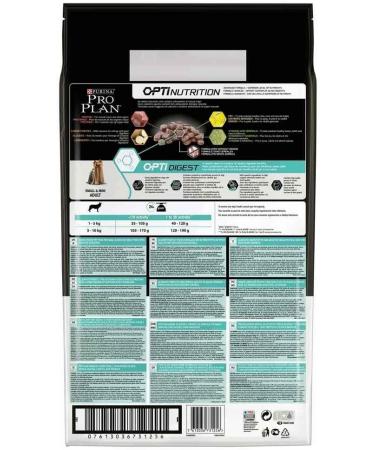 PURINA PRO PLAN | Small & Mini Adult 1+ Sensitive Digestion | Rich in Turkey | Grain Free Dry Food | Dog | 7kg Bag - Buy Online on GoSupps.com