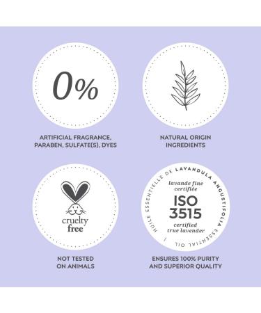 Bleu Lavande Natural Lavender Foaming Bath 8.4 Fl Oz | Certified Premium True Lavender Essential Oil | Soothing, Cruelty-Free & Vegan - Buy Online on GoSupps.com