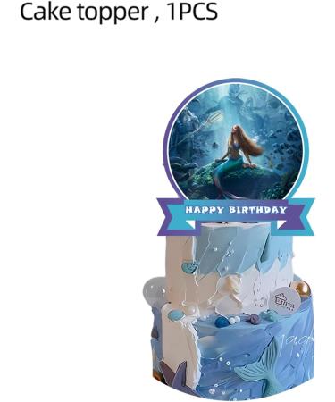 25pc Mermaid Cake Topper Mermaid Cupcake Toppers Cake decoration for Girls - Buy Online on GoSupps.com