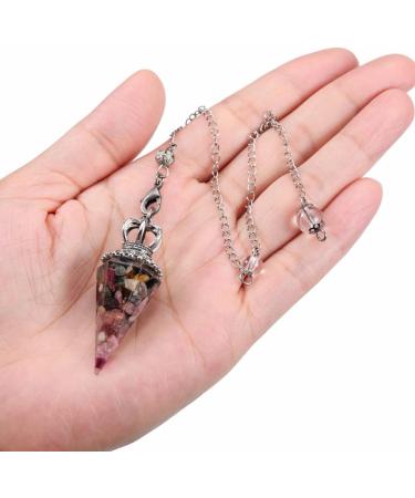 JOVIVI Pendulum Crystal Tourmaline Dowsing Crystals Pendulum Divination Scrying Healing Crystal Gemstone Quartz Stone Pendant for Reiki Grid Meditation Witchcraft Wicca Tourmaline Crystal Pendulum - Buy Online on GoSupps.com