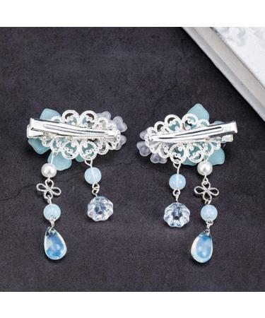 KALLORY 2 Pairs Children's Hair Accessories Tassel Hair Clip for Women Flower Hair Sticks Chinese Tassel Hairpin Vintage Hair Accessories Kids Headwear Bride Chinese Style Metal Japan - Buy Online on GoSupps.com