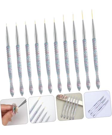 Housoutil 2sets Nail Art Drawing Pen Manicure Accessory Liner Brush Liner Paint Fashion Nail Art Pen Nail Art Liner Manicure Accessories Brush The Brush Miniature - Buy Online on GoSupps.com