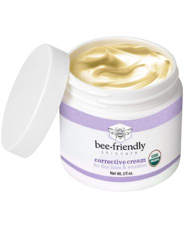 BeeFriendly Organic Corrective Cream USDA Certified Face Moisturizer Rich Revitalizing Night Cream For Sensitive Skin Aids With Fine Lines Wrinkles Crows Feet Eyes Face Neck 6 oz (3 Jars in box) 2 Ounce (Pack of 3) - Buy Online on GoSupps.com
