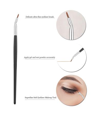 5 Pcs Mascara Fan Brush Set - Eyeliner Eyelash & Eyeshadow Brushes for Flawless Makeup | Women & Girls Accessories - Buy Online on GoSupps.com