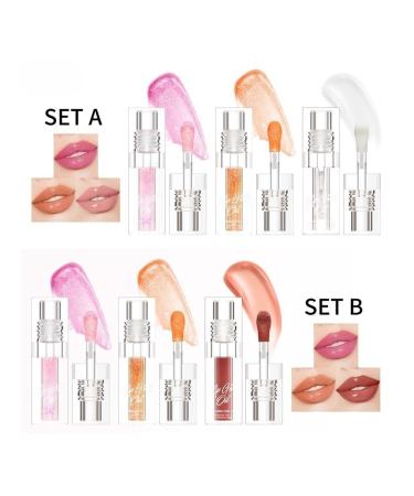 Magic Color Changing Lip Oil | Long Lasting Nourishing Gloss | Hydrating Plumper | 2024 New - Set A - Buy Online on GoSupps.com