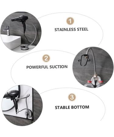 Zerodeko Hair Dryer Stand Lazy Hair Dryer Rotating to Rotate Desktop Liberation Alloy and Rubber - Buy Online on GoSupps.com