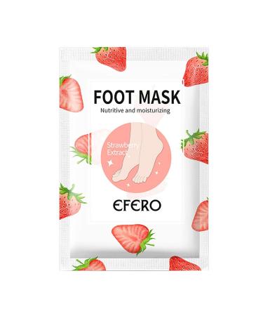 Yueci FootMeast Strawberry Foot Mask - Deep Exfoliation for Dead Skin & Callused Heels | 1 Pair Corneal Socks for Soft Feet - Foot Care Solution - Buy Online on GoSupps.com