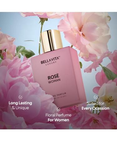 Rose Women's Eau De Parfum (3.4 fl. oz.) | Floral Oriental & sweet Perfume for Women | Notes: Amber Vanilla Black Currant Rose Jasmine | Vegan & Cruelty-Free - Buy Online on GoSupps.com