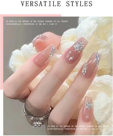 50x Diamond Nails Art Crystal Nail Flat Bottom Nail Rhinestones Nails Art Decorations for Salons 50x Diamond Nail Crystals Flat Bottom Nail Rhinestones Nail - Buy Online on GoSupps.com