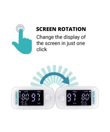 SOLMIRA Finger Pulse Oximeter High Accuracy Quick Result Includes Cord - Buy Online on GoSupps.com
