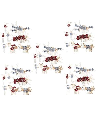 Angoily 10 Sets Bridal Headwear Wedding Tiara Wedding Hair Combs Rhinestone Hair Clips Rhinestones Hair Combs Pearl Hair Barrettes Bridal Hair Clips Bridesmaid Accessories Mori Department