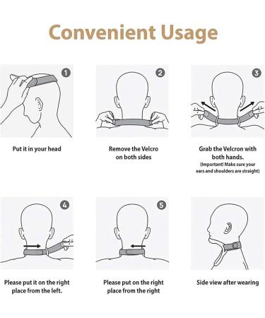 Cervical Neck Orthotic 360 Rotation Adjustment Neck Brace Support Folding Design Easy to Carry Adult Neck Brace Suitable for Men Women Students - Buy Online on GoSupps.com
