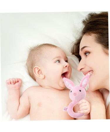 Garneck Plush Toys for Early Education - Pink Ring Shaker & Rattle for Newborns - Buy Online on GoSupps.com